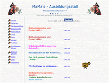 Tablet Screenshot of mamas-ausbildungsstall.de